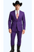 Men's Multi-Stage Party Cheap Priced Business Suits Clearance Sale Collection Purple Slim Fitted Suit