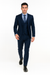 Men’s Navy Modern Fit 3-Piece Vested Suit – Premium Formal Wear for Weddings & Business