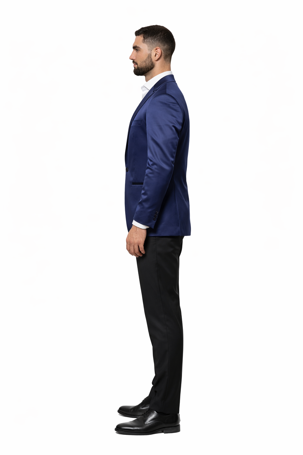 Mens Cowboy Blazer - Western Sport Coat in Color Navy Blue - Image 3