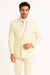 Men's Off White 2pc Double Breasted Suits Dress Suit