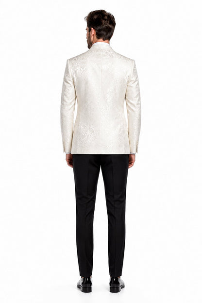 Alberto Nardoni Brand Men's Cheap Priced Designer Fashion Dress Casual Blazer On Sale Cream ~ ivory ~ Off White Blazer Dinner Jacket Tuxedo Looking! Sport coat