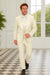 Off White Italian Wool 3-Piece Modern Fit Tuxedo