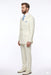 Tiglio Italian Suit - Real Wool Fabric Super 150's EST Off-White, Wide Leg Suit & Vest in Color Off-White