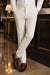 Offwhite Flat Front Wool Dress Pant 2560 by Tiglio Luxe