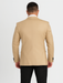 Mens One Button Peak Label Suit Tan