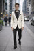 Men'S One Button Shawl Lapel Ivory Prom Wedding Tuxedo Jacket & Pants Perfect For Prom & Wedding
