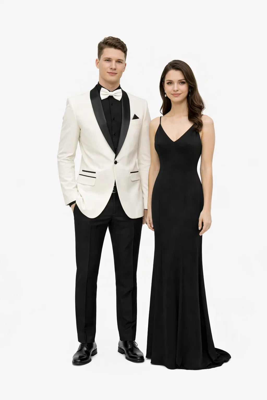Men'S One Button Shawl Lapel Ivory Prom Wedding Tuxedo Jacket & Pants Perfect For Prom & Wedding - Image 7