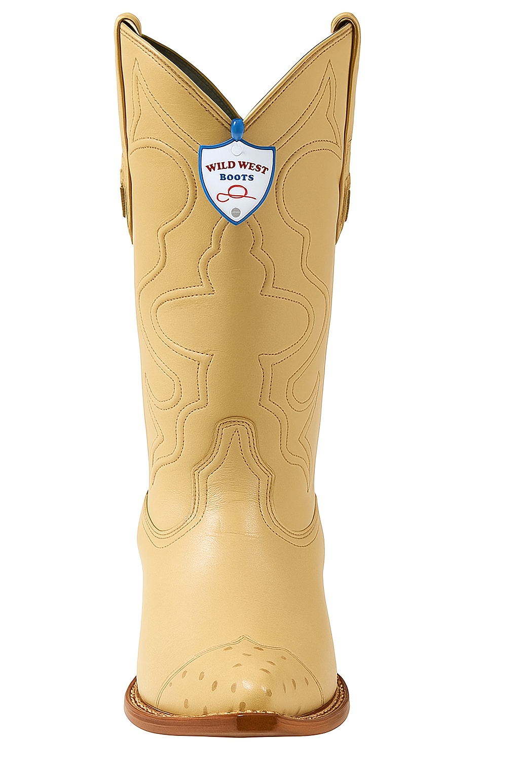 Men's Wild West Smooth Ostrich Skin 3X Toe Boots 29504-B - Image 21