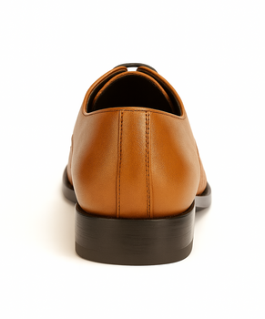 Mens Ostrich Skin Shoes Men's Full Leather Cognac Vestigium Genuine Ostrich Derby Shoes Handcrafted