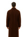 Mens Overcoat Mens Topcoat Mens Brown  Button Closure Coat