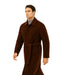 Mens Overcoat Mens Topcoat Mens Brown  Button Closure Coat