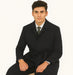 Mens Overcoat Mens Topcoat Mens Charcoal Belted Wool Dress Coat