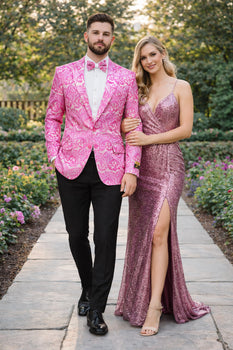 Fuchsia Unique Men's Floral  Fancy - Image 7