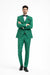 Men's Peak Lapel Green Suit