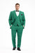 Men's Peak Lapel Green Suit