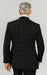 Mens Plaid Suit - Black Windowpane Suit - 1920 Suits
