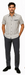 Mens Plaid Walking Suit in grey  by Dreams by Zacchi – 2 Piece Leisure Outfit with Matching Shirt and Pants - $99