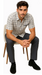 Mens Plaid Walking Suit in grey  by Dreams by Zacchi – 2 Piece Leisure Outfit with Matching Shirt and Pants - $99
