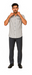 Mens Plaid Walking Suit in grey  by Dreams by Zacchi – 2 Piece Leisure Outfit with Matching Shirt and Pants - $99