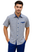 Mens Plaid Walking Suit in Royal by Dreams by Zacchi – 2 Piece Leisure Outfit with Matching Shirt and Pants - $99