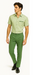 Mens Plaid Walking Suit in Sage by Dreams by Zacchi – 2 Piece Leisure Outfit with Matching Shirt and Pants - $99