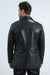 Mens Platini Western Leather Jacket Black - Vintage Cowboy Style