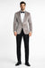 Men's Platinum Velvet Dinner Jacket with Satin Shawl Lapel | Formal Wedding Prom Blazer