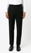 Mens Pleated Dress Pants Solid Black Wide Leg Slacks Pleated Baggy Dress Trousers Unhemmed Unfinished Bottom