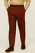 Mens Pleated Dress Pants Wine Wide Leg Slacks Pleated Baggy Dress Trousers Unhemmed Unfinished Bottom