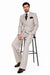 Suits With Baggy Pleated Pants - Wide Leg Pants 100% Wool - Classic Fit in Light Brown Color by Rossiman