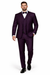 Men'S Plum ~ Eggplant ~ Very Dark Purple No Vest Suit