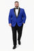 Mens Big and Tall Blazer - Blue Plus Size Tuxedo Jacket