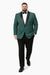 Mens Big and Tall Blazer - Green Plus Size Tuxedo Jacket