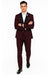 Men's Purple - Plum - Eggplant Jacket and Pants Two Button Shawl Lapel Tuxedo