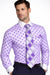 Polka Dot Dress Shirt - Purple