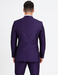 Men's Purple Two Button  Peak Lapel Velvet Jacket