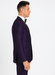 Men's Purple Two Button  Peak Lapel Velvet Jacket