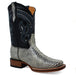 Men's Los Altos Python Skin Wide Square Toe Boots - Porto Brown