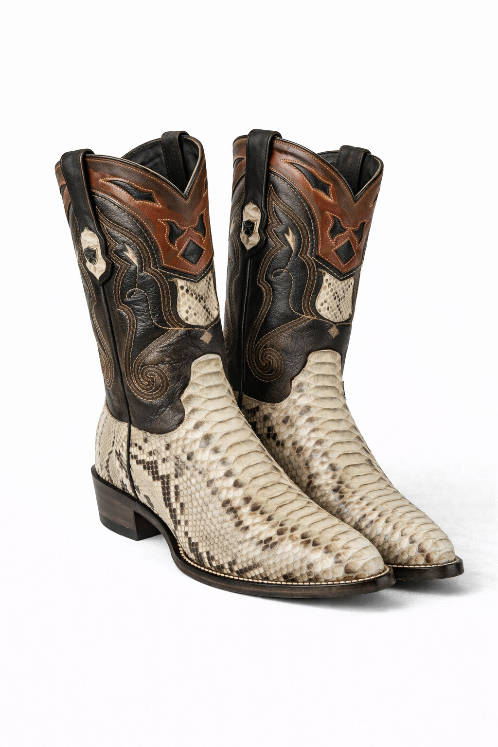 Men's Wild West Python Skin J Toe Boots 29957 - Image 38