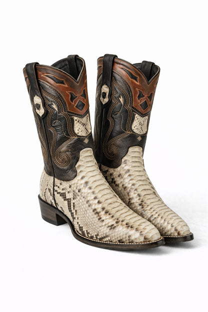 Men's Wild West Python Skin J Toe Boots 29957 - Image 38