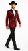 Men's Red 2 Buttons Slim Fit Solid Sharkskin Cheap Priced Blazer Jacket For Men Sport coat