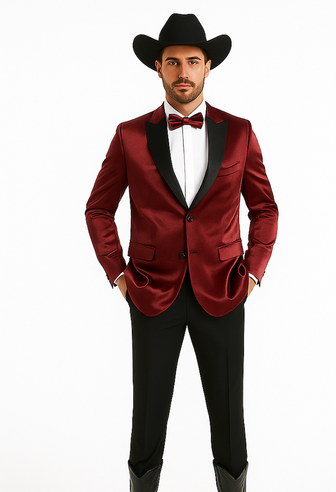 Men's Red 2 Buttons Slim Fit Solid Sharkskin Cheap Priced Blazer Jacket For Men Sport coat