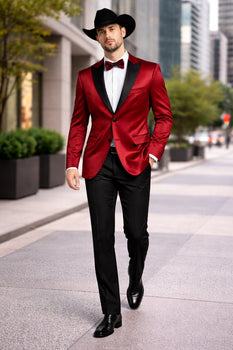 Men's Red 2 Buttons Slim Fit Solid Sharkskin Cheap Priced Blazer Jacket For Men Sport coat