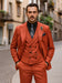 Designer Red Three-Piece Suit – Business & Wedding Wear for Men