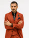 Designer Red Three-Piece Suit – Business & Wedding Wear for Men