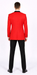 Men'S Red Dinner Jacket Suit And Black Lapel Formal Attire + Black Pants Fashion Tuxedos For Men - Red Tuxedo
