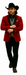 Men's Red  One Button Suit