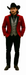 Men's Red  One Button Suit