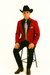 Men's Red  One Button Suit
