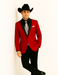 Men's Red  One Button Suit